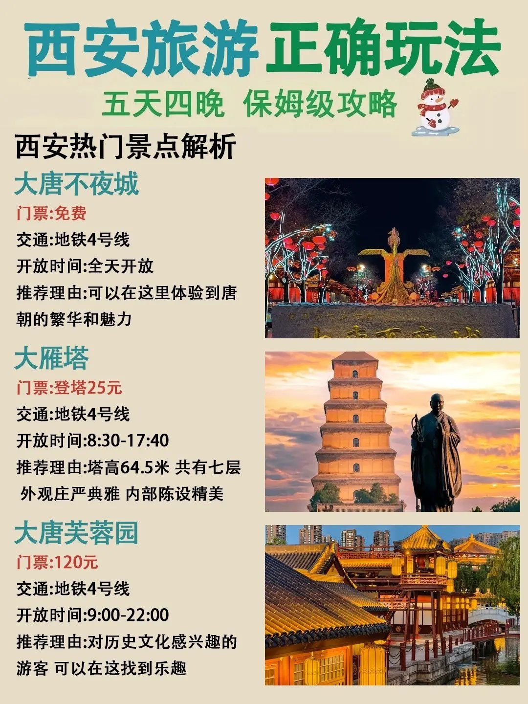西安旅游攻略自由行5天(西安旅游攻略自由行5天4晚路线推荐)-第1张图片
